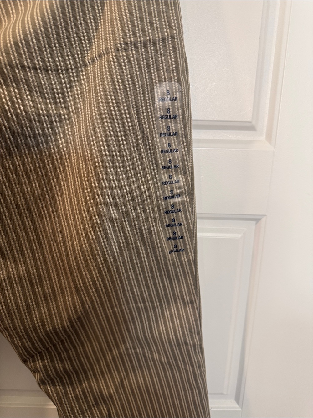 GAP Women’s Classic Fit Stretch Bootcut Striped Chino Pants Tan Size 8 NWT - Picture 6 of 6